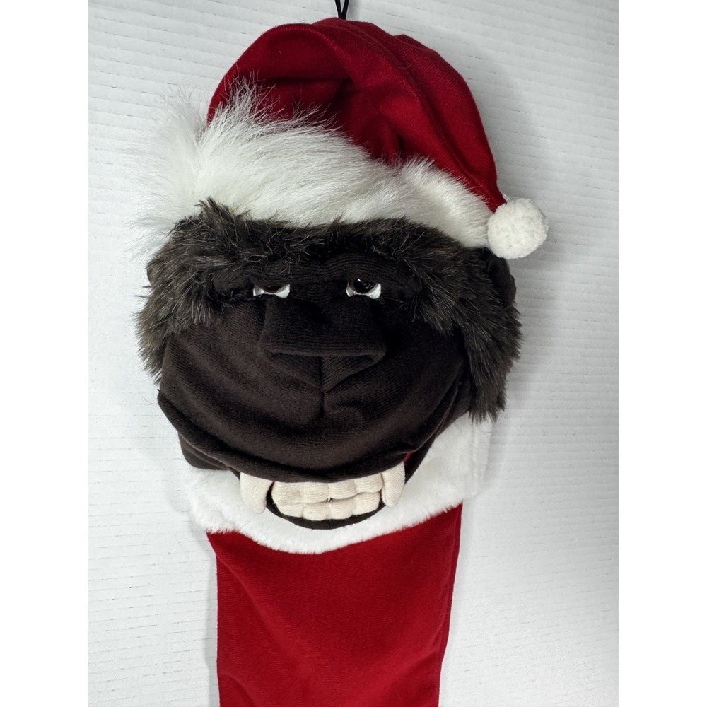 1988 Universal Studios RARE King Kong Plush Red Christmas Stocking Large 29"